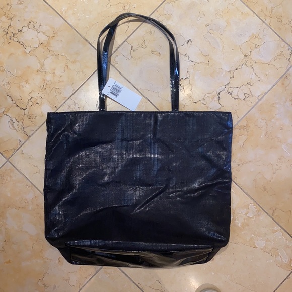 Saks Fifth Ave Black Tote - Picture 2 of 4